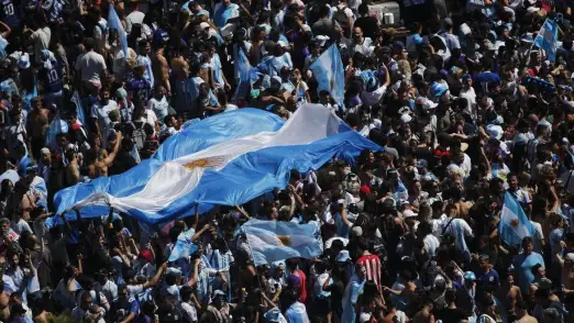 Fans across Argentina celebrate their team’s win in FIFA World Cup final 