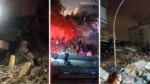 Massive earthquake of magnitude 7.8 hits Turkey, Syria, buildings reduced to rubble | Watch 