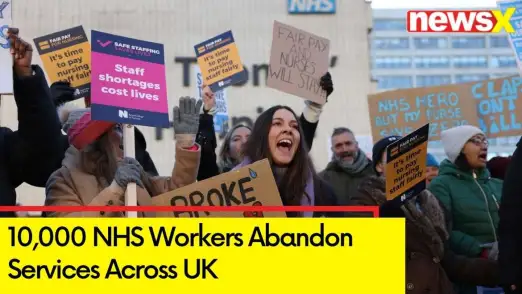 10,000 NHS Workers Abandon Services Across UK | UK PM Sunak Moves To Make Peace | NewsX 