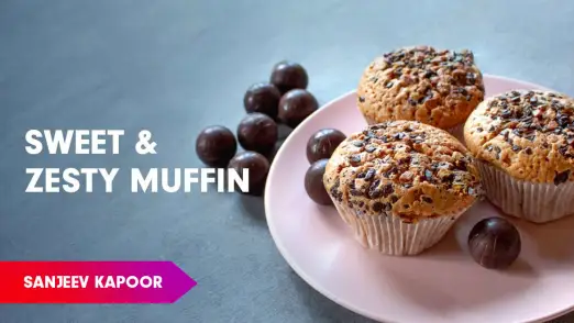 Orange & Choco Chip Muffins Recipe by Sanjeev Kapoor Episode 264