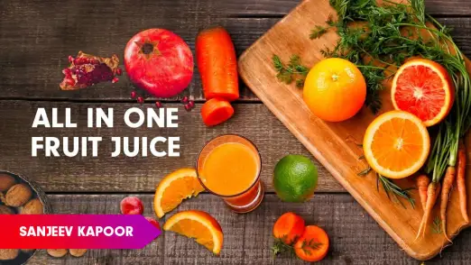 Mixed Fruit & Carrot Juice Recipe by Sanjeev Kapoor Episode 575