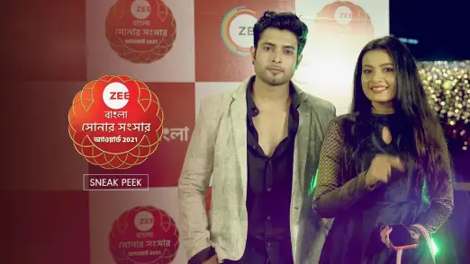 Priyam and Sankalpa at the Sonar Sansar Awards | Sonar Sansar Awards 2021 