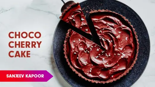 Chocolate Cake with Cherries Recipe by Sanjeev Kapoor Episode 914