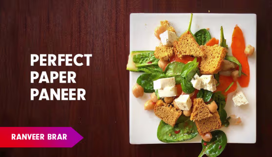 Paper Paneer Recipe by Chef Ranveer Brar