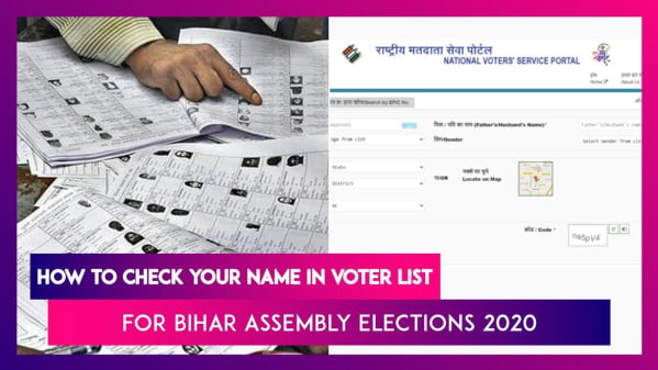 Watch Breaking News Bihar Assembly Elections 2020 How To Check Your Name In Voter List And Download Voter Slip Zee5 Latest News