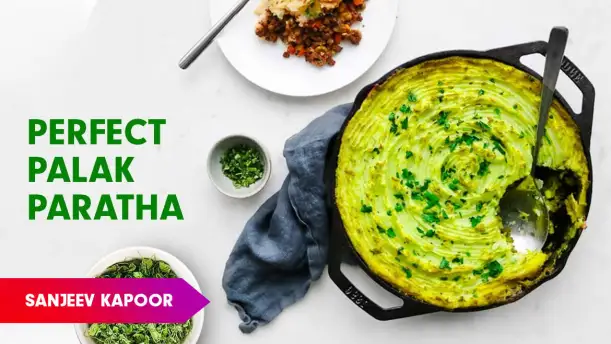 Palak Lachha Paratha Recipe by Sanjeev Kapoor Episode 129 Palak Lachha Paratha Recipe by Sanjeev Kapoor Episode 129