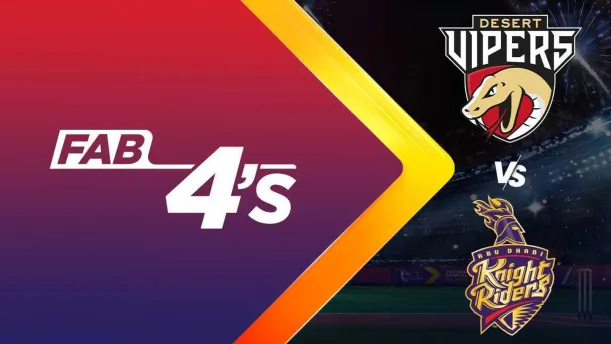 Desert Vipers vs Abu Dhabi Knight Riders | Full Match | Fab 4s 