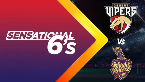 Desert Vipers vs Abu Dhabi Knight Riders | Full Match | Sensational 6s 