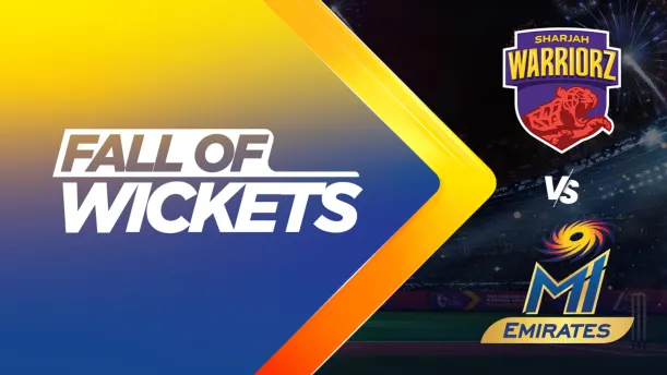Sharjah Warriorz vs MI Emirates | Full Match | Fall of Wickets 