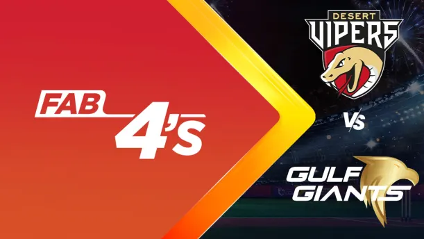 Desert Vipers vs Gulf Giants | Full Match | Fab 4s 