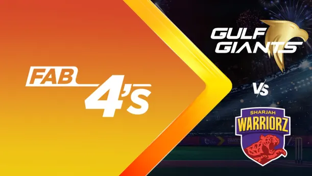 Gulf Giants vs Sharjah Warriorz | Full Match | Fab 4s 