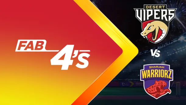 Desert Vipers vs Sharjah Warriorz | Full Match | Fab 4s 