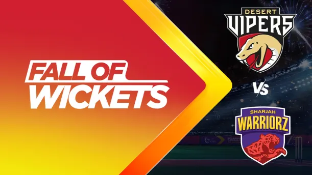 Desert Vipers vs Sharjah Warriorz | Full Match | Fall of Wickets 