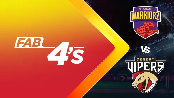 Sharjah Warriorz vs Desert Vipers | Full Match | Fab 4s 