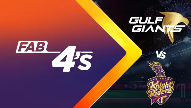 Gulf Giants vs Abu Dhabi Knight Riders | Full Match | Fab 4s 