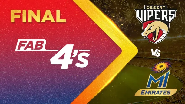 Desert Vipers vs MI Emirates | Full Match | Fab 4s 