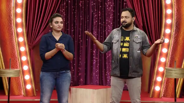 Ruksana and Michel win the first level - Super Bumper Season 3 Episode 4