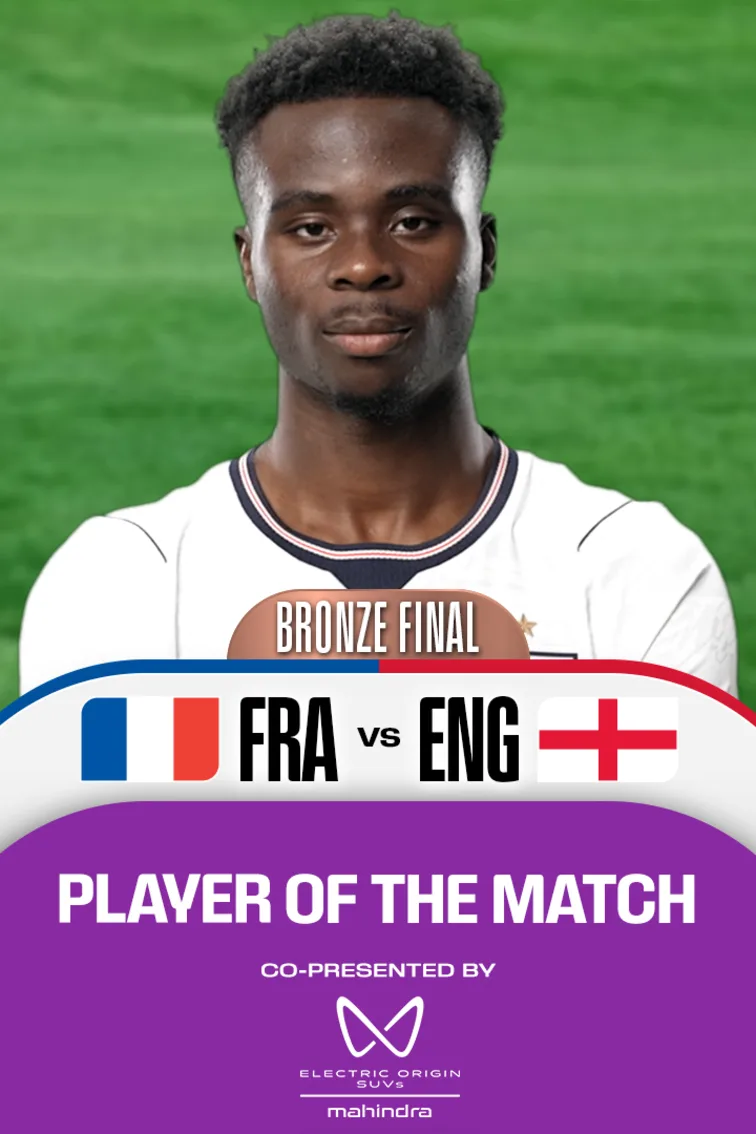 Bukayo Saka | POTM | FRA Vs ENG 