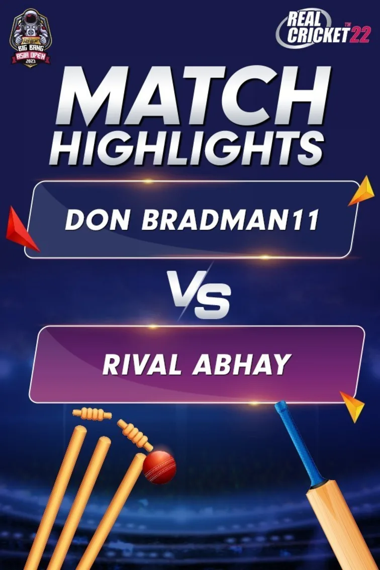 Match Highlights | Match 4 | Don Bradman 11 vs Rival Abhay 
