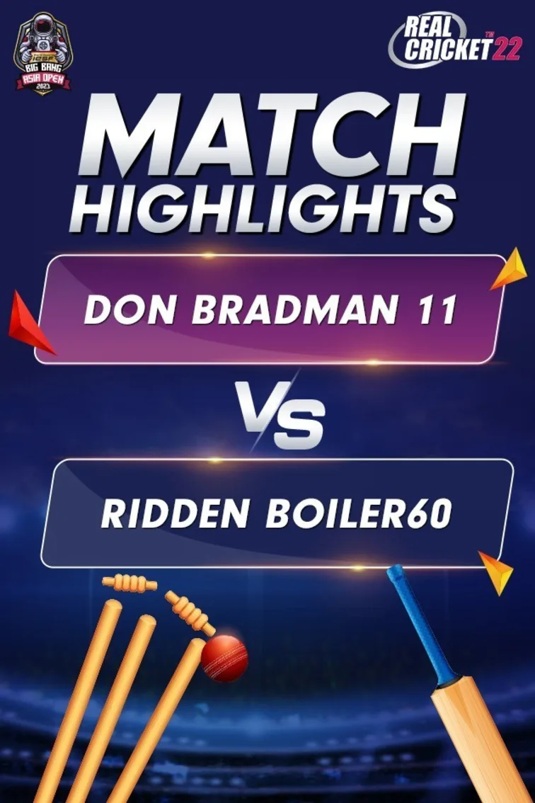 Match Highlights | Match 1 | Day 2 | Don Bradman 11 vs Ridden Boiler60 