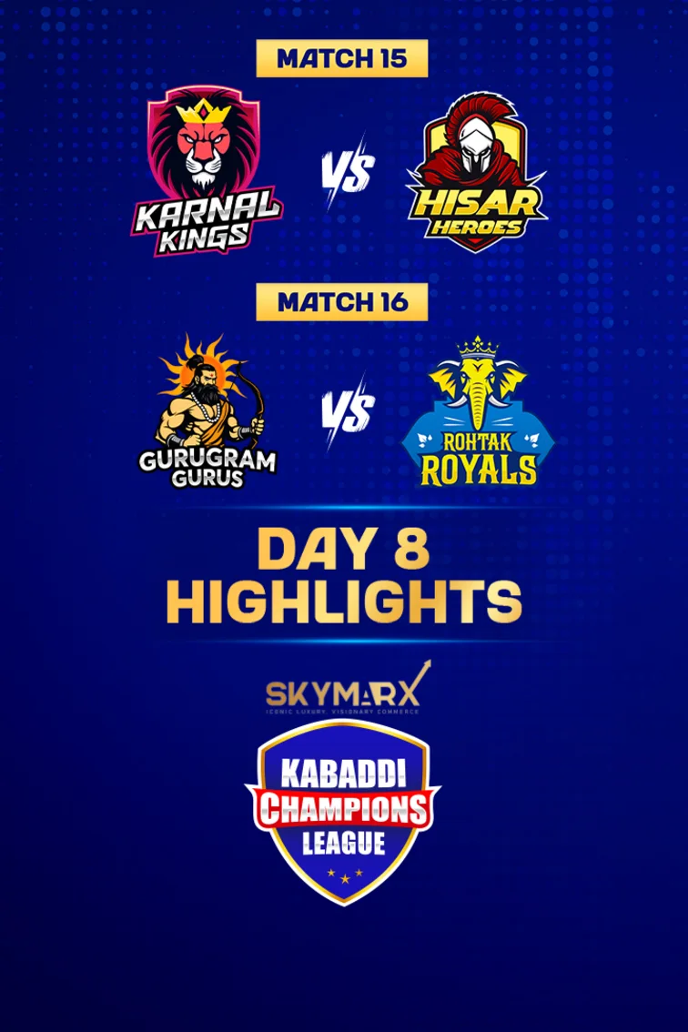 Kabaddi Champions League  Highlights Day 8 