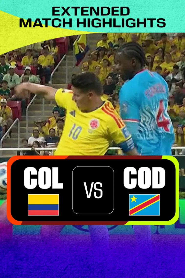 COL Vs COD | Extended Highlights | FIFA World Cup 2026 