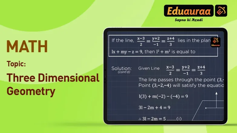Three Dimensional Geometry 