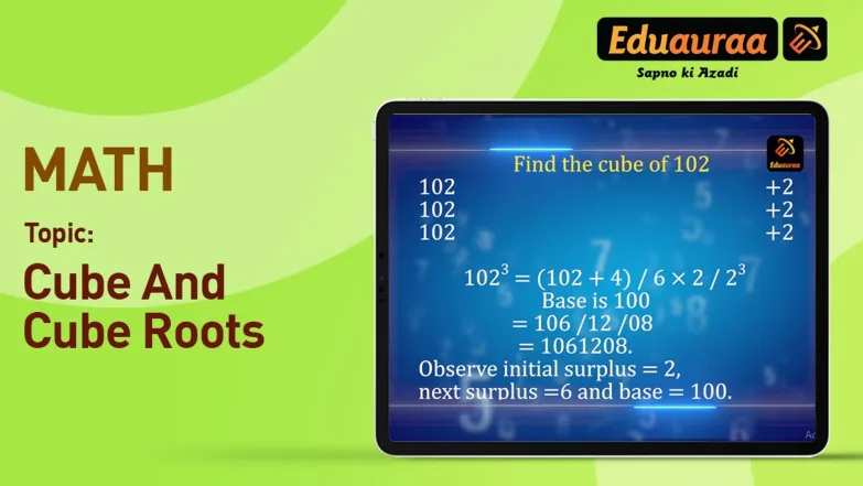 Cube and Cube Roots 