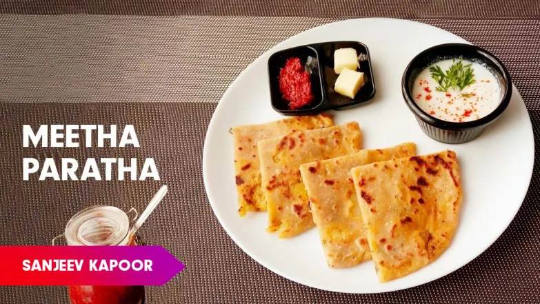 Barfi Paratha Recipe With Rose & Rabdi By Sanjeev Kapoor Episode 547