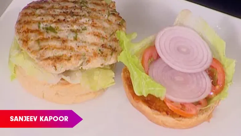 Soya Chicken Burger by Sanjeev Kapoor - Khana Khazana Episode 484
