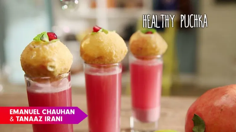 Healthy puchka by Chef Emanuel Chauhan and Tanaaz Irani -Eat Manual Episode 19