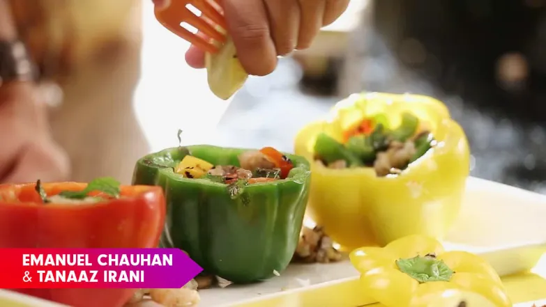 Jingle bell capsicums by Chef Emanuel Chauhan and Tanaaz Irani - Eat Manual Episode 24