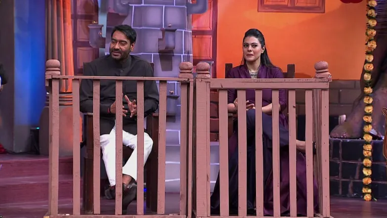 Kajol and Ajay Devgn on the show - Chala Hawa Yeu Dya Celebrity Pattern Episode 541