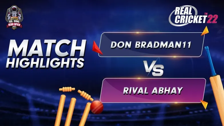 Match Highlights | Match 4 | Don Bradman 11 vs Rival Abhay 