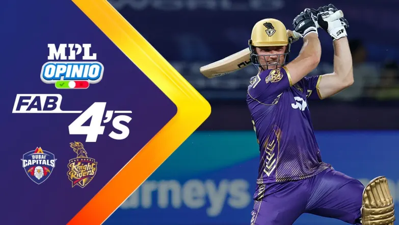 Dubai Capitals vs Abu Dhabi Knight Riders | Full Match | Fab 4s 