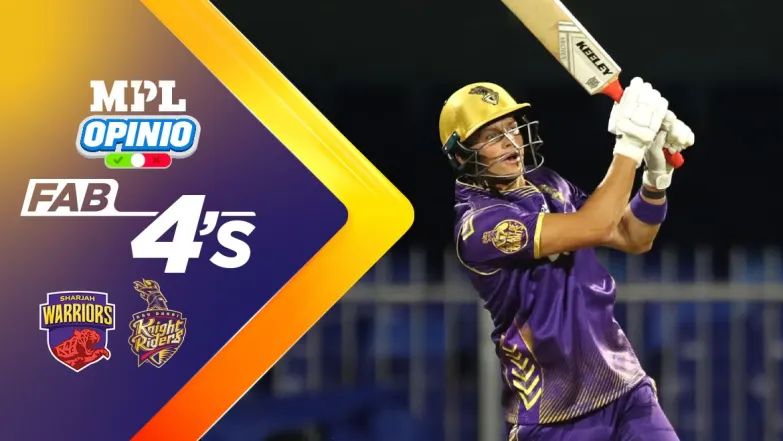 Sharjah Warriors vs Abu Dhabi Knight Riders | Full Match | Fab 4s 