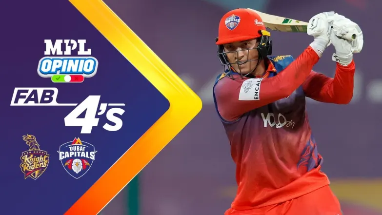 Abu Dhabi Knight Riders vs Dubai Capitals | Full Match | Fab 4s 