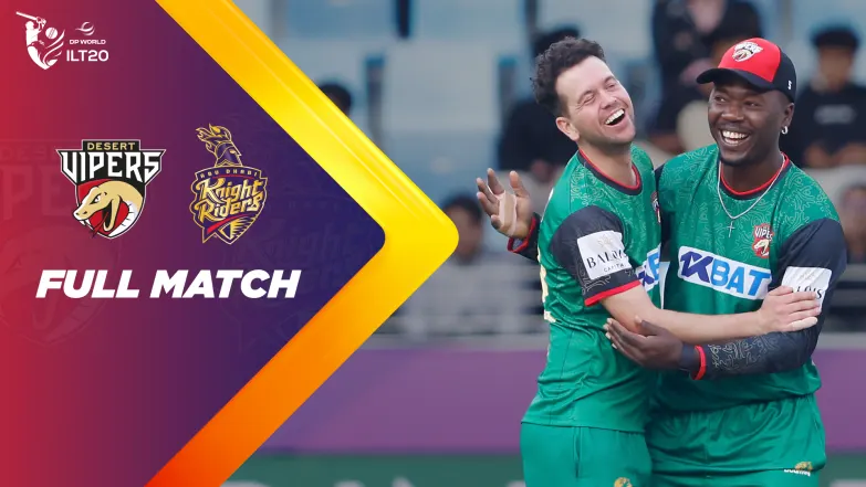DV vs ADKR - DP World ILT20 Season 3 - Match Replay  