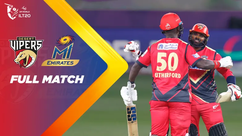 DV vs MIE - DP World ILT20 Season 3 - Match Replay  