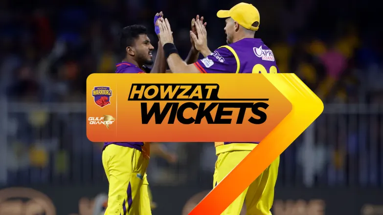 Sharjah Warriorz vs Gulf Giants | Full Match | Fall of Wickets 