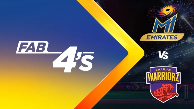MI Emirates vs Sharjah Warriorz | Full Match | Fab 4s 