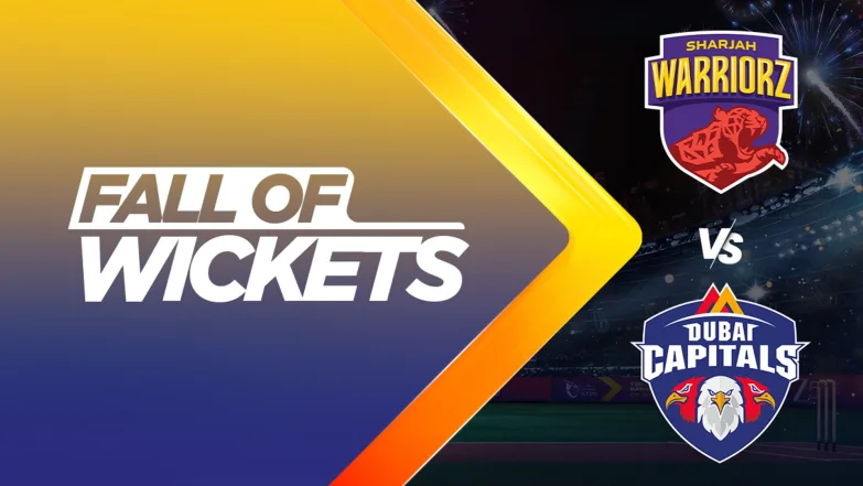 Sharjah Warriorz vs Dubai Capitals | Full Match | Fall of Wickets 