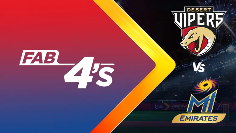 Desert Vipers vs MI Emirates | Full Match | Fab 4s 