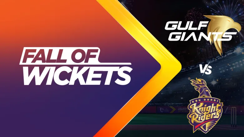 Gulf Giants vs Abu Dhabi Knight Riders | Full Match | Fall of Wickets 