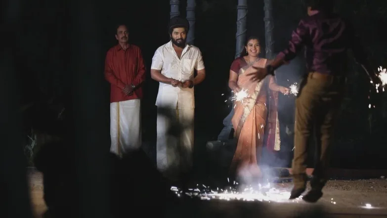 Aditya celebrates 'Thala Deepavali' at Parvathi's house| Romantic Clips | Sembaruthi 