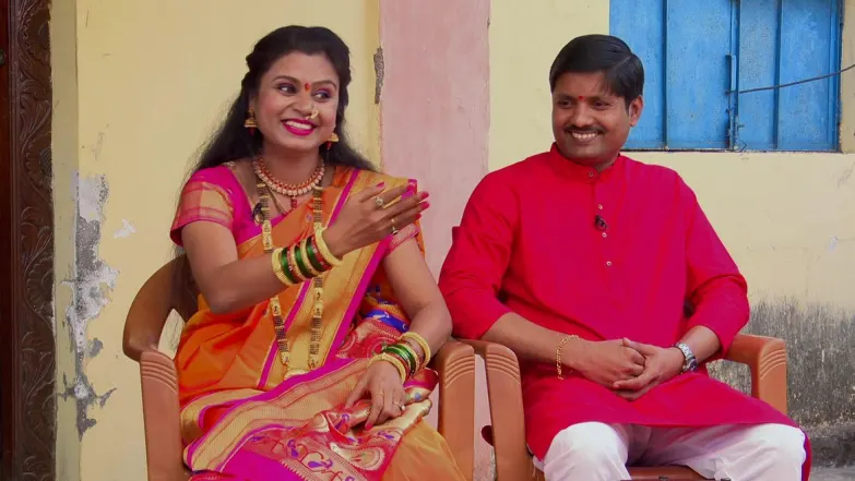 Aadesh enjoys a chat with Sugandha and Aishwarya - Home Minister - Paithani Aata Maherchya Angani Episode 24