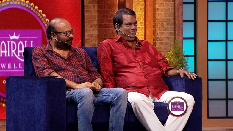 Ullas Panthalam and Binu Adimaly perform a skit - Funny Nights With Pearle Maaney Episode 14