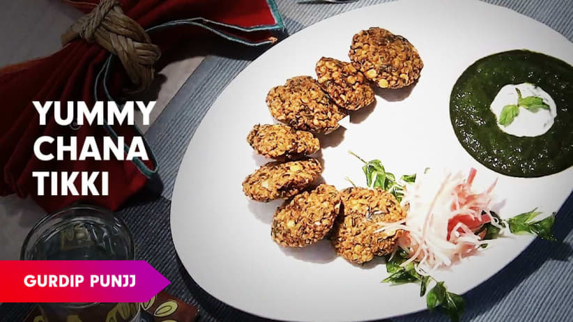 Chana & Kudi Patta Tikki Recipe by Chef Gurdip