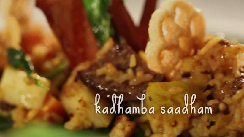 Episode 3 - Chef Vaibhav prepares kadhamba saadham - Roti N Rice