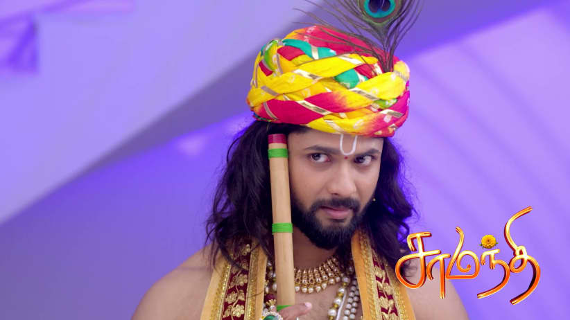 Samanthi and Arjun Pose as Radha and Krishna